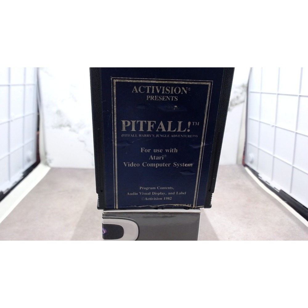 Pitfall Blue Label Atari 2600 Activision AX-018 Cartridge Tested Cleaned